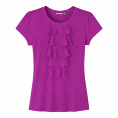 Short Sleeves Scoop Neck Tee-Shirt