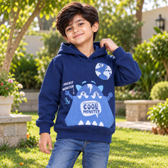 Cool Monster Hoodie With Cangro Pocket - K-199