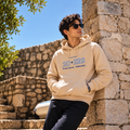 Long slevees hoodie ribbed cuffs With Front Embroidery - M-172
