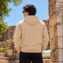 Long slevees hoodie ribbed cuffs With Front Embroidery - M-172
