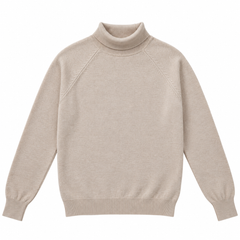 Women's Premium Ribbed Hem High Neck Sweater -W-177