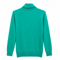 Plain, Full Turtle Neck, Ribbed Hem High Neck -W-164