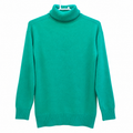Plain, Full Turtle Neck, Ribbed Hem High Neck -W-164