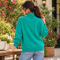 Plain, Full Turtle Neck, Ribbed Hem High Neck -W-164