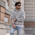 Full sleeves hoodie with ribbed cuffs Adjustable drawstrings - M-167