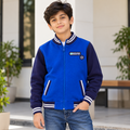 2 Side Slant Welt Pockets with Ribbed Border Bomber Zipper Jacket - K-209