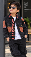 Full Sleeves Patchwork Denim Jacket - K-163