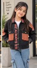 Full Sleeves Patchwork Denim Jacket - K-163