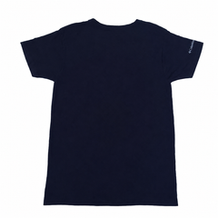Half Slevees Round Neck Columbia Black Logo T-Shirt - M-40