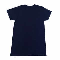 Half Slevees Round Neck Columbia Black Logo T-Shirt - M-41