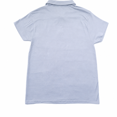 Half Sleeves Polo Collar Two Button Placket With Front Logo Print - M-44