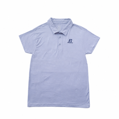 Half Sleeves Polo Collar Two Button Placket With Front Logo Print - M-44