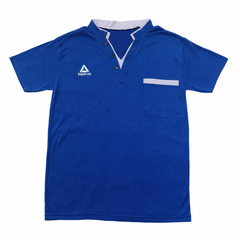 Half Slevees Polo Collar 3 -Button Placket Single Chest Pocket - M-46