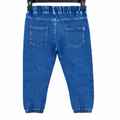 Jogger Style Denim Pant with 2 Back Pocket And Bold Print - K-123