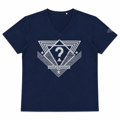Short Sleeves Crew Neck With Front Geometric Print - M-54