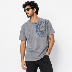 Short Sleeves Crew Neck With Graphic Print - M-58