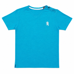 Short Sleeves V-Neck With Embroidered Chest Logo - M-62