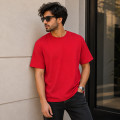 Short Sleeves Round Neck With Back Print - M-68