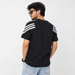 Short Sleeves Round Neck With Graphic Logo Print - M-69