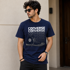 Short Sleeves Crew Round Neck With Bold Logo - M-71