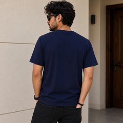 Short Sleeves Crew Round Neck With Bold Logo - M-71