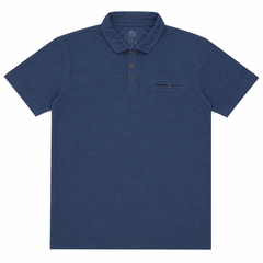 Short Sleeves Polo Collar With Front Chest Pocket - M-74