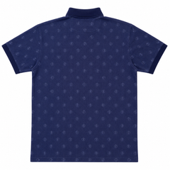 Short Sleeves Polo Collar With Two Button Placket - M-75