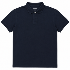 Short Sleeves Polo Collar With Two Button Placket - M-76