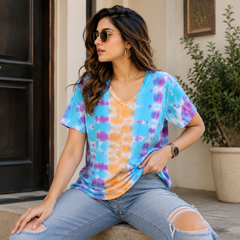Short Sleeves V-Neck T-Shirt - W-31