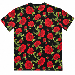 Short Sleeves Round Neck Front Graphic T-Shirt - W-34